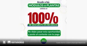 100% de descuento en recargos en la Junta de Aguas y Drenaje: Beto Granados