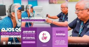 Continúa DIF Matamoros promoviendo alternativas para mejorar y cuidar la salud visual con campaña oftalmológica
