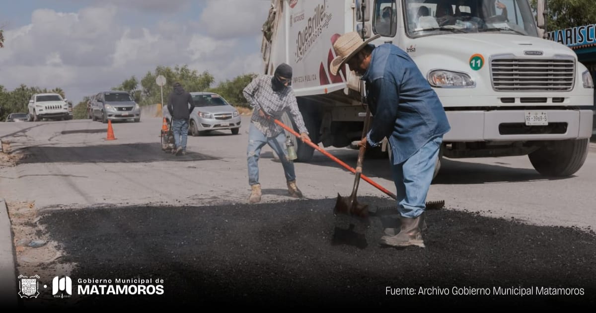Gobierno de Matamoros avanza en la mejora de vialidades en Matamoros
