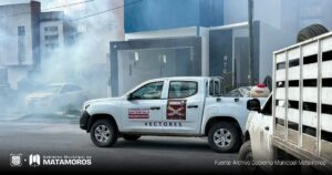 Gobierno de Matamoros intensifica trabajos de fumigación para proteger la salud de las familias