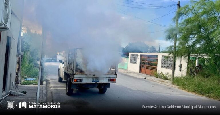 Gobierno de Matamoros refuerza acciones de fumigación para proteger la salud de las familias