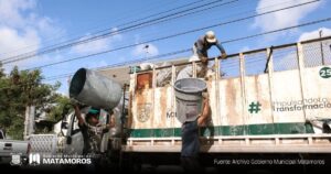 Gobierno de Matamoros refuerza acciones de recolección de basura con apoyo ciudadano