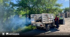 Gobierno de Matamoros refuerza fumigación en Matamoros para combatir enfermedades transmitidas por mosquitos