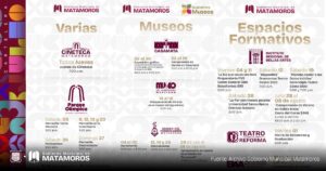 Matamoros se llena de cultura en julio: consulta la cartelera de actividades