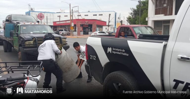 Orden y equilibrio en Matamoros Tránsito realiza operativo en la Diagonal Cuauhtémoc