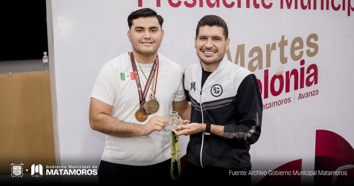 Recibe el Presidente Municipal al joven atleta Eduardo García Núñez