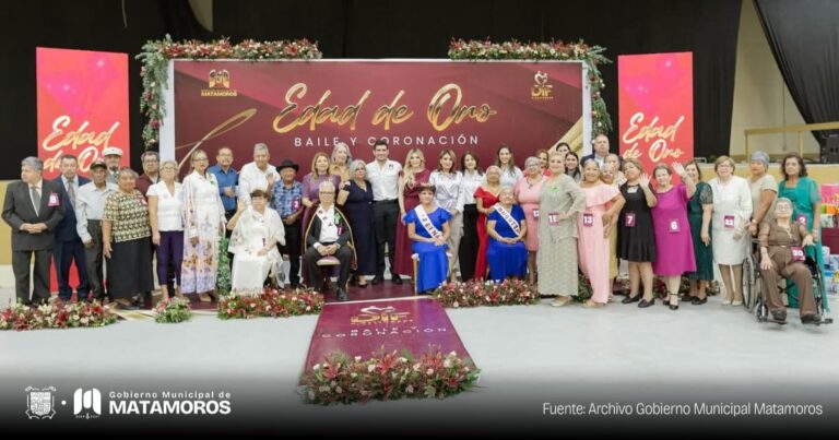 DIF Matamoros celebra a los adultos mayores con Baile de Coronación en el marco del Día del Abuelo