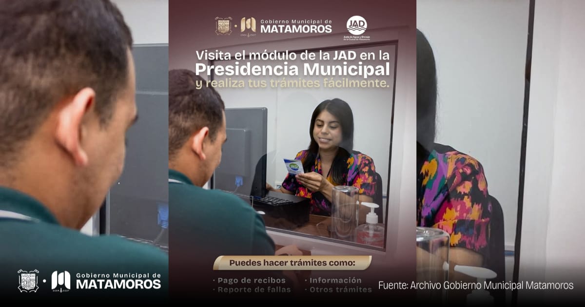 El Presidente Municipal instala módulo de la Junta de Aguas y Drenaje en Presidencia Municipal
