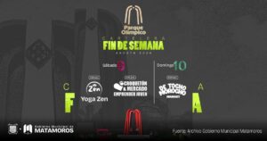 El gobierno de Matamoros te invita a disfrutar un fin de semana lleno de energía, solidaridad y talento local en el Parque Olímpico