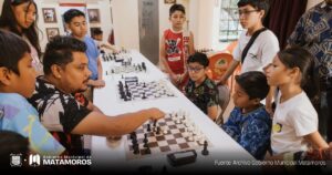 Gobierno de Beto Granados impulsa el Campamento de Ajedrez para la niñez de Matamoros