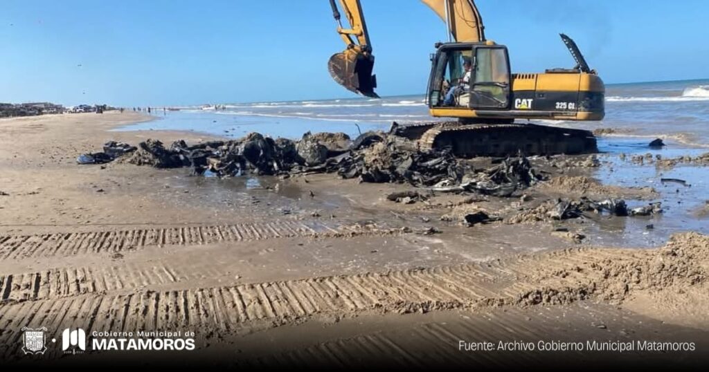 Gobierno de Matamoros impulsa limpieza en Playa Bagdad
