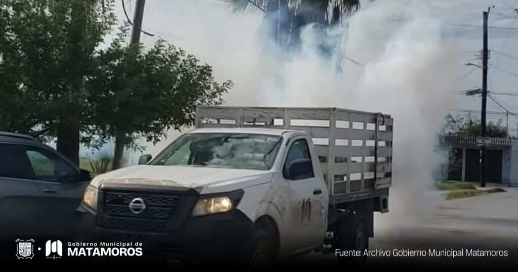 Gobierno de Matamoros refuerza fumigación en Cima 1 para prevenir el dengue, zika y chikungunya en Matamoros