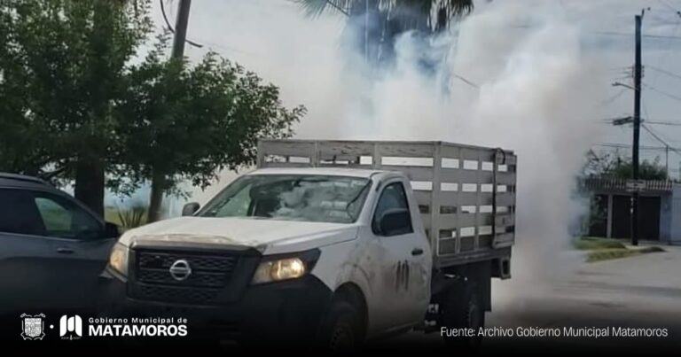 Gobierno de Matamoros refuerza fumigación en Cima 1 para prevenir el dengue, zika y chikungunya en Matamoros