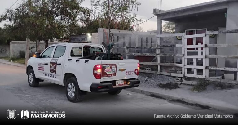 Gobierno de Matamoros refuerza fumigaciones contra el dengue, zika y chikungunya