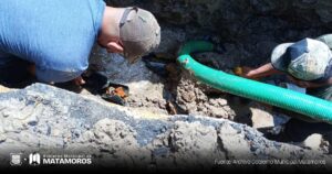 El Gobierno de Matamoros informó que las reparaciones por fugas de agua se realizan diariamente como parte del compromiso a través de la Junta de Aguas y Drenaje (JAD)