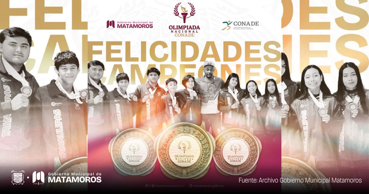Matamoros brilla en la Olimpiada Nacional CONADE 2025 con medallas históricas en luchas asociadas