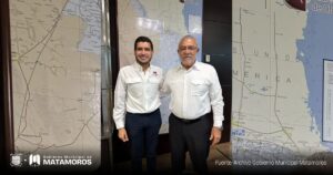 Presidente Municipal visita Obras Públicas del estado y acuerdan seguir impulsando a Matamoros