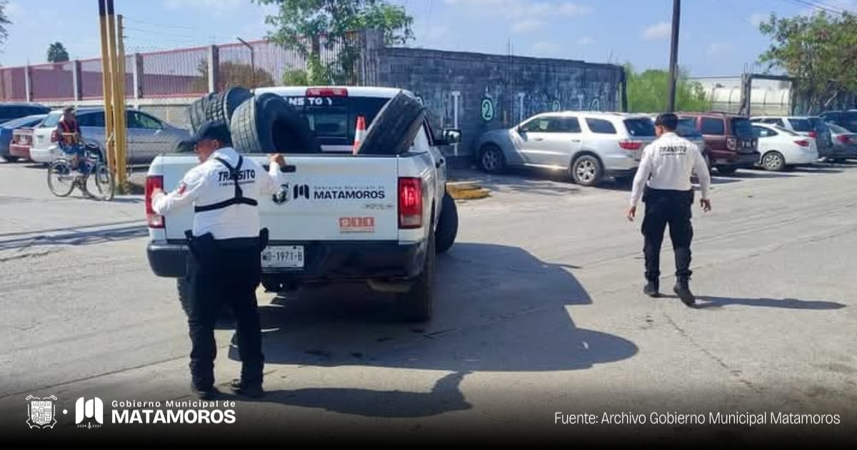 Realiza Gobierno de Matamoros operativo para liberar calle