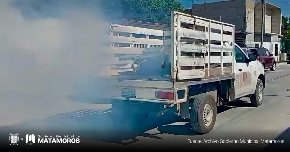 Refuerza Gobierno Municipal acciones de fumigación en colonias de Matamoros