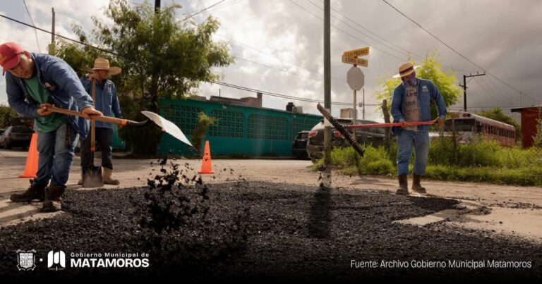 "Calle a Calle", el programa del gobierno de Matamoros que mejora vialidades y calidad de vida en Matamoros