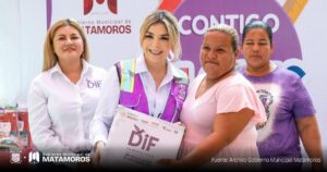 Continúa DIF Matamoros reforzando las acciones del programa de despensas “Voluntad de Ayudar a las Familias” para llegar hasta los hogares de sectores que se encuentran en la periferia