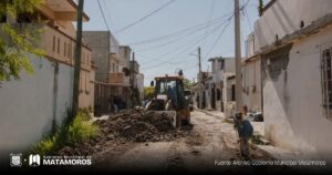 El gobierno de Matamoros impulsa el mejoramiento vial en Matamoros
