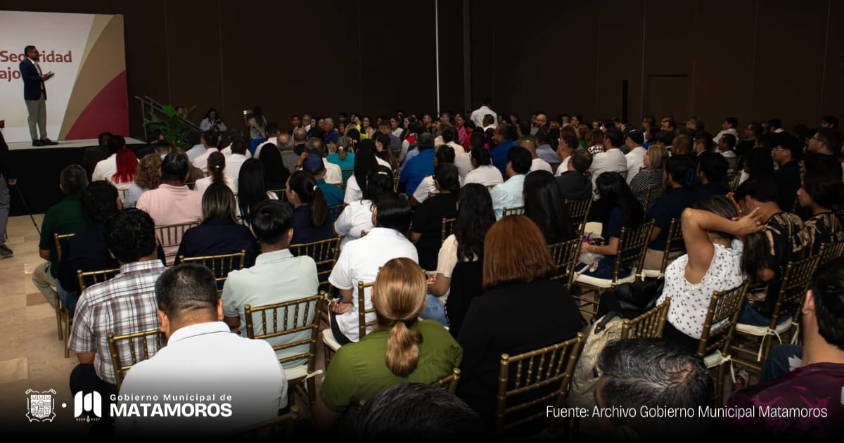 Gobierno de Matamoros impulsa seguridad y salud en el trabajo con ciclo de conferencias