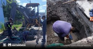Gobierno municipal repara fuga de agua potable en Infonavit Buenavista