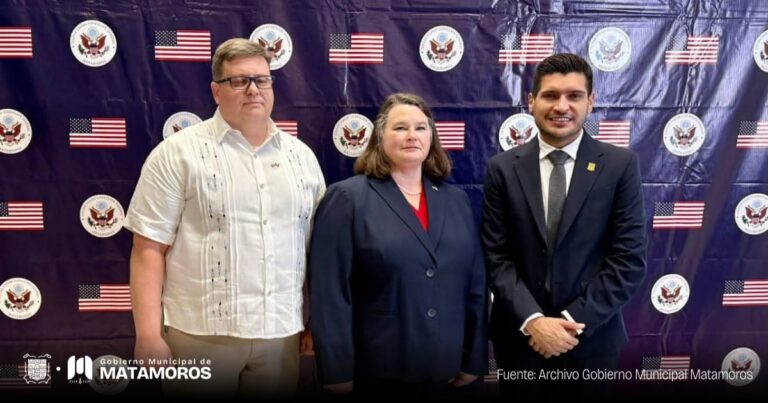 Se llevó a cabo en Matamoros la Recepción de Bienvenida de la nueva Cónsul General de Estados Unidos, Mary Virginia Hantsch, informó el Presidente Municipal Beto Granados.