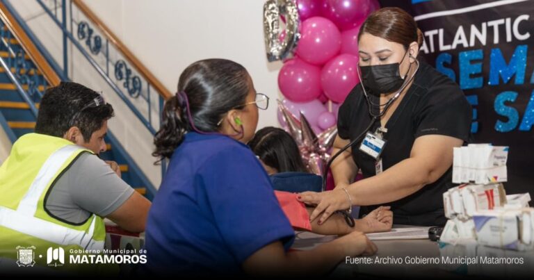 DIF Matamoros continúa fomentando el cuidado de la salud con Brigada Asistencial en la Maquiladora ATD