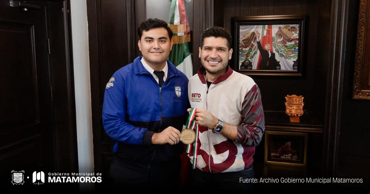 Presidente Municipal apoya a deportista matamorense con destacada trayectoria internacional