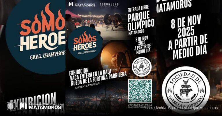 Gobierno de Matamoros invita al torneo parrillero “Somos Héroes Grill Championship”