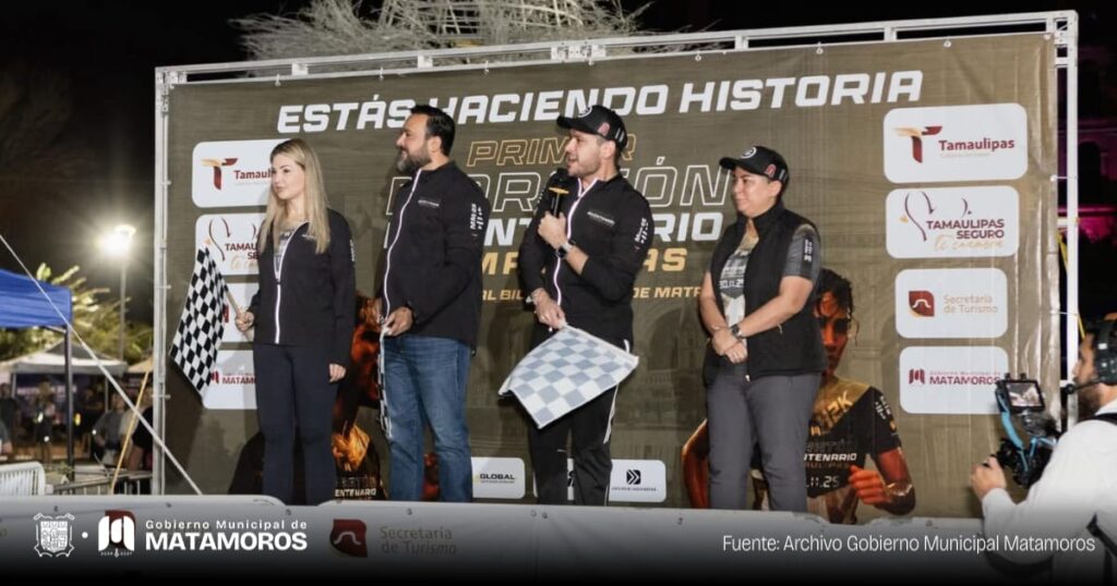Alcalde da el banderazo oficial del Maratón de Matamoros 2025
