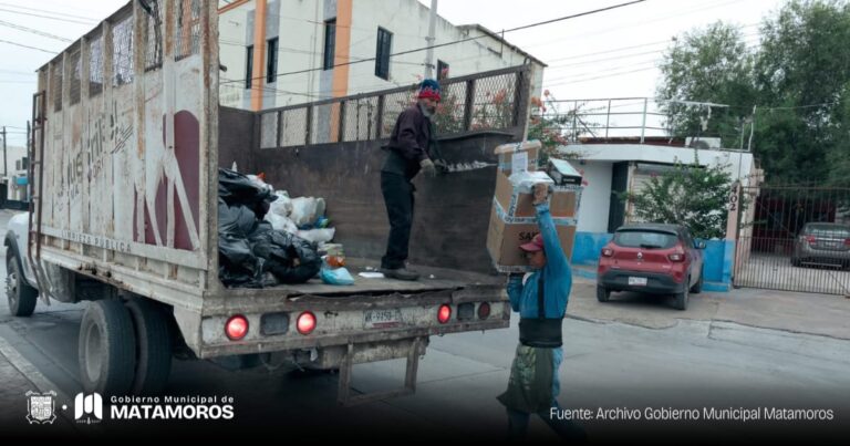 Gobierno de Matamoros fortalece acciones de limpieza en Matamoros