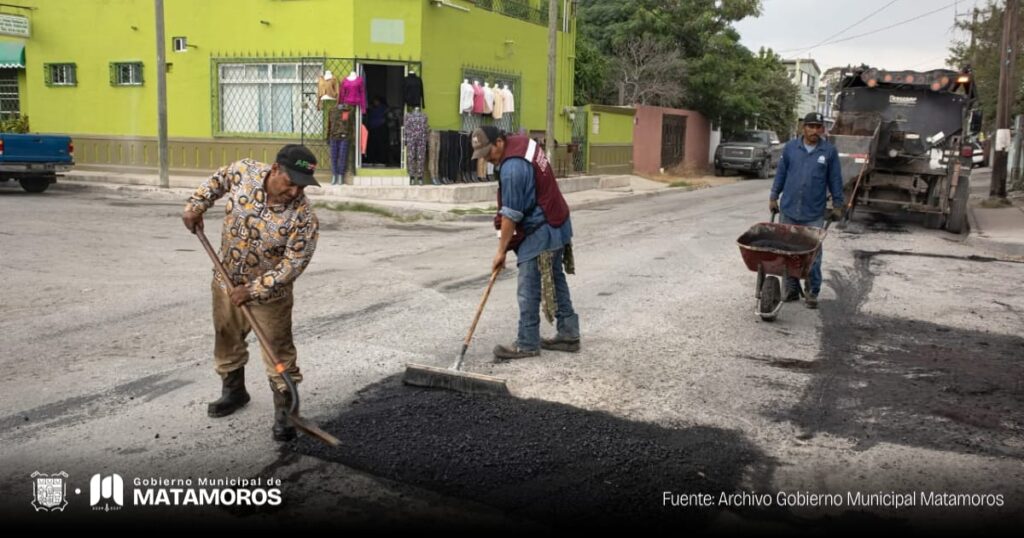 Gobierno de Matamoros intensifica acciones de mejoramiento vial