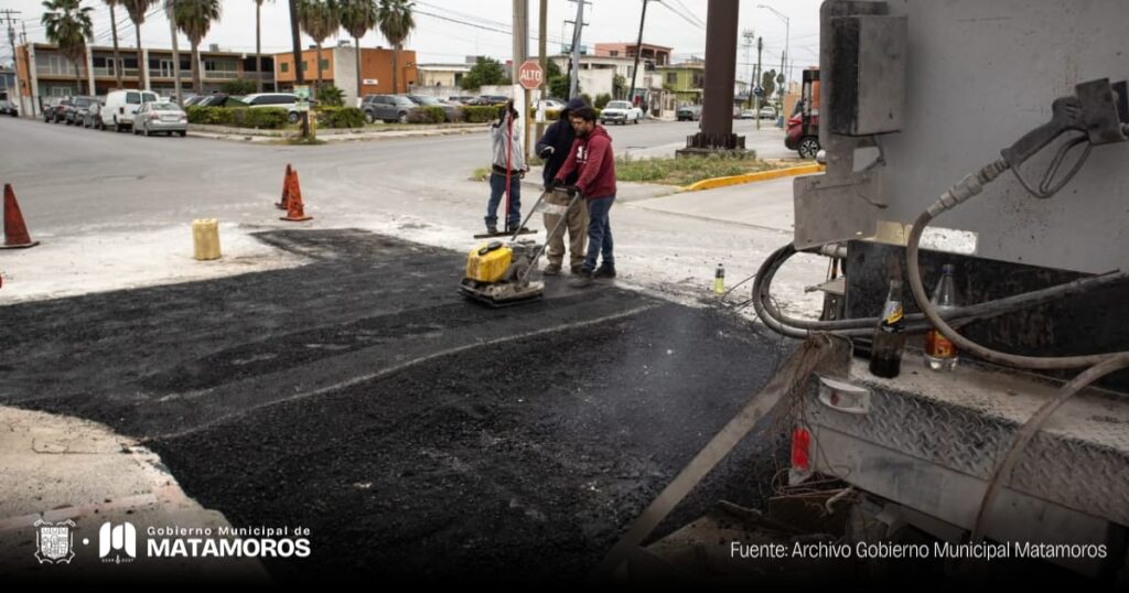 Matamoros renace con más trabajos de mejoramiento vial