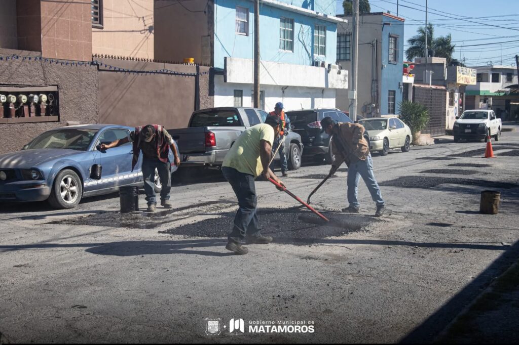 Gobierno de Beto Granados mejora las condiciones de las calles fortaleciendo la infraestructura urbana de Matamoros