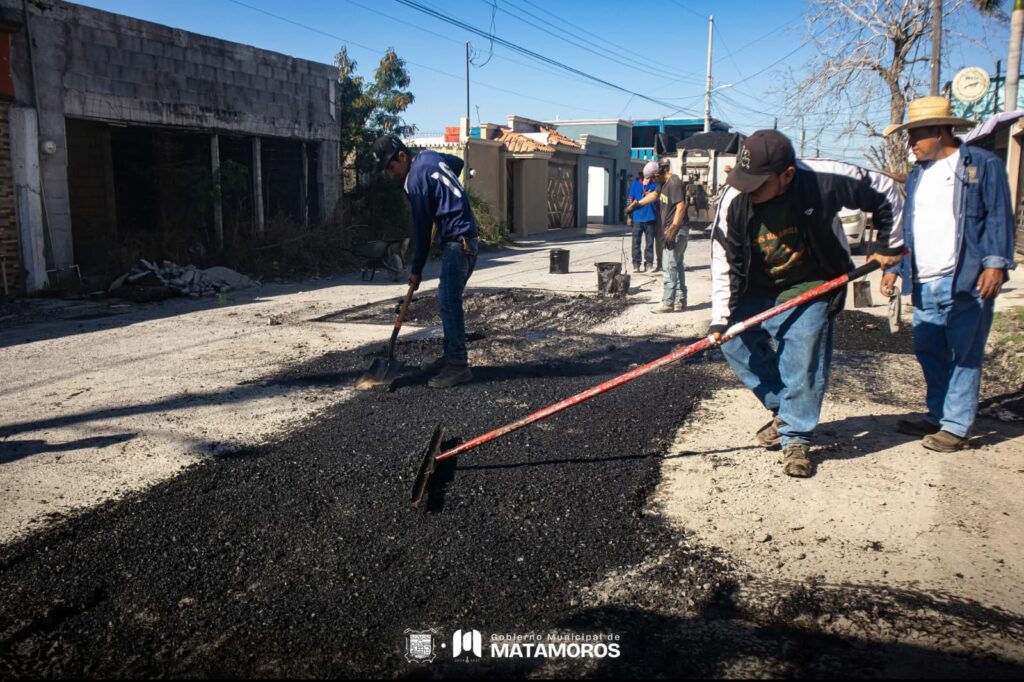 Gobierno de Beto Granados mejora las condiciones de las calles fortaleciendo la infraestructura urbana de Matamoros