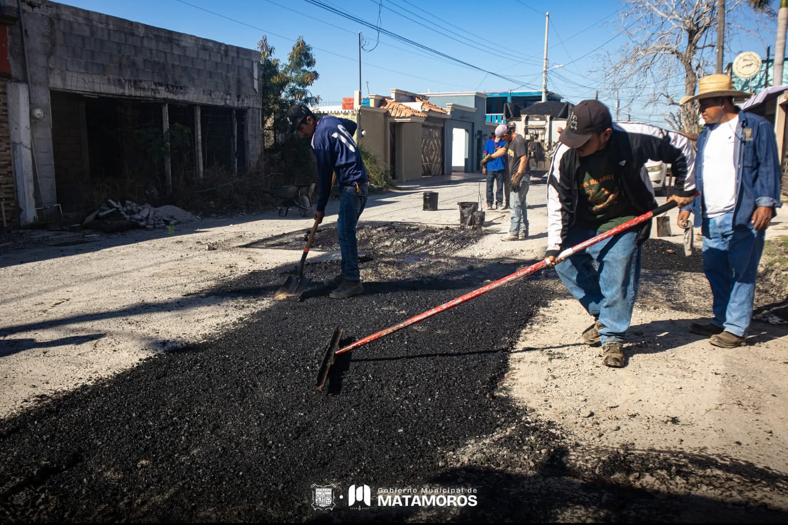 Gobierno de Beto Granados mejora las condiciones de las calles fortaleciendo la infraestructura urbana de Matamoros