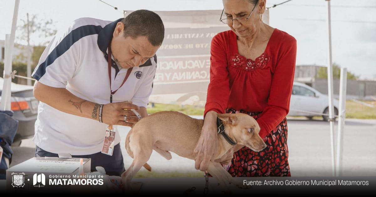 Gobierno de Matamoros impulsa la salud y el bienestar animal en la Colonia Los Álamos