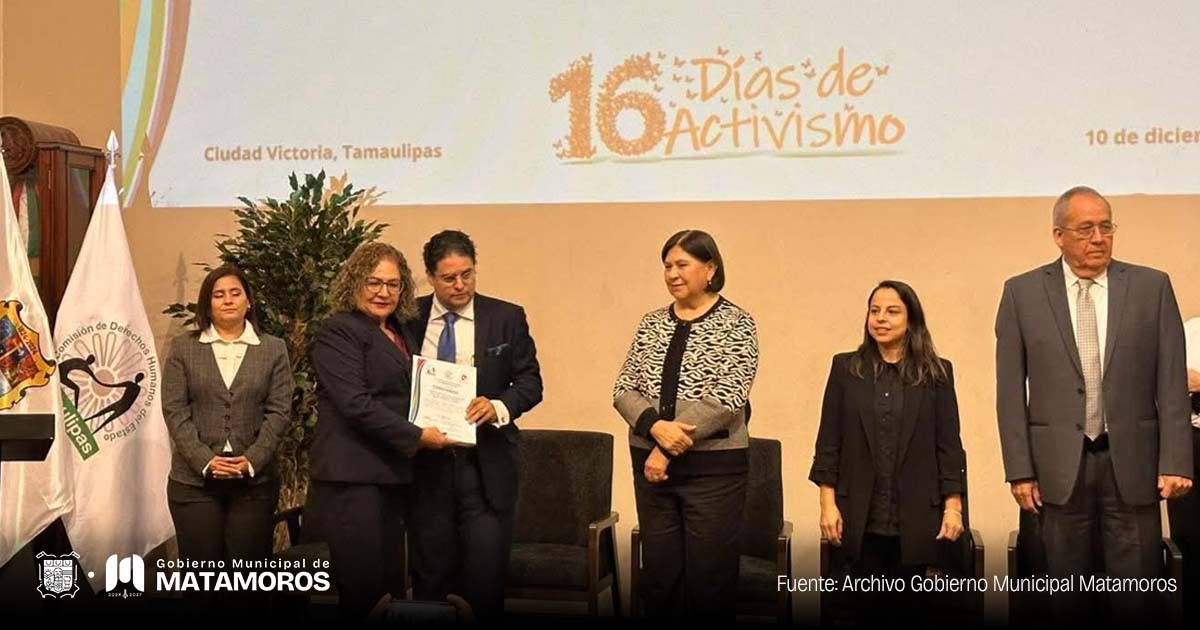 Reconoce CODHET al Sistema de Protección a Niñas, Niños y Adolescentes de Matamoros por sus Buenas Prácticas