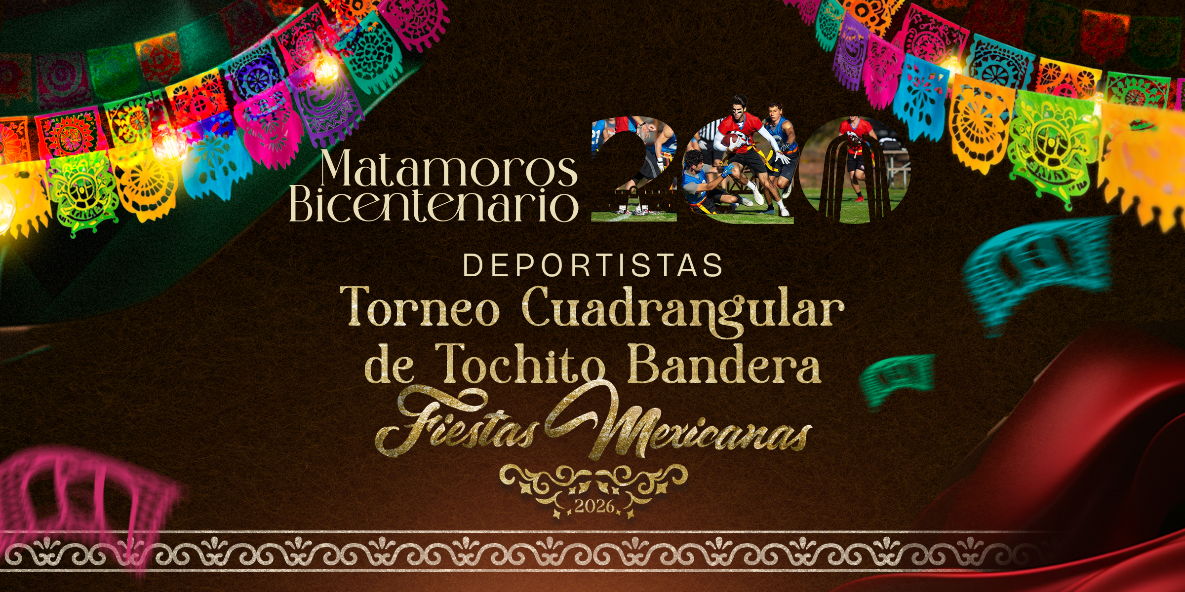 Torneo Cuadrangular de Tochito Bandera Fiestas Mexicanas 2026