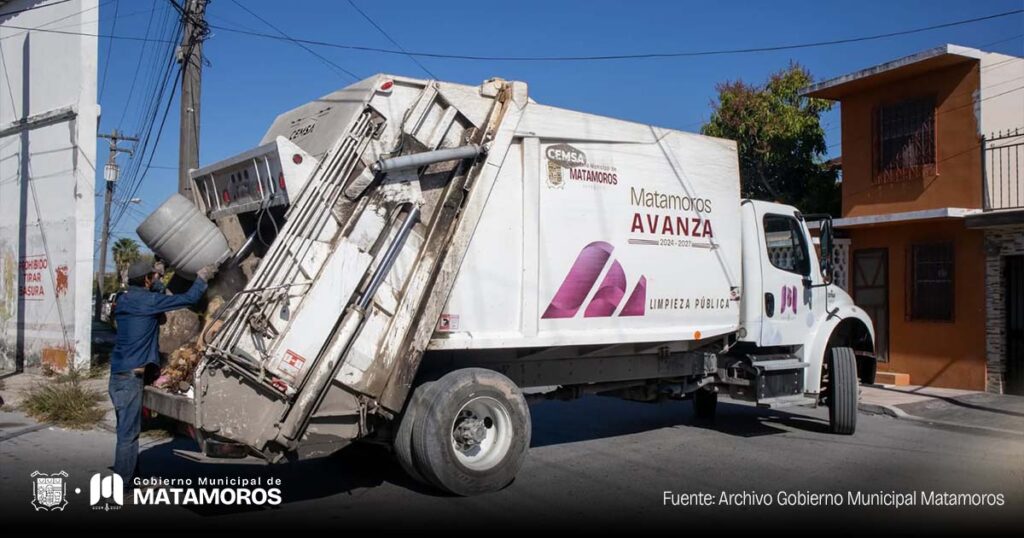 Trabajo constante del Gobierno de Beto Granados fortalece la limpieza urbana en Matamoros