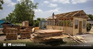 Inicia Gobierno de Matamoros construcción de vivienda para familia afectada por tornado en Poblado Control