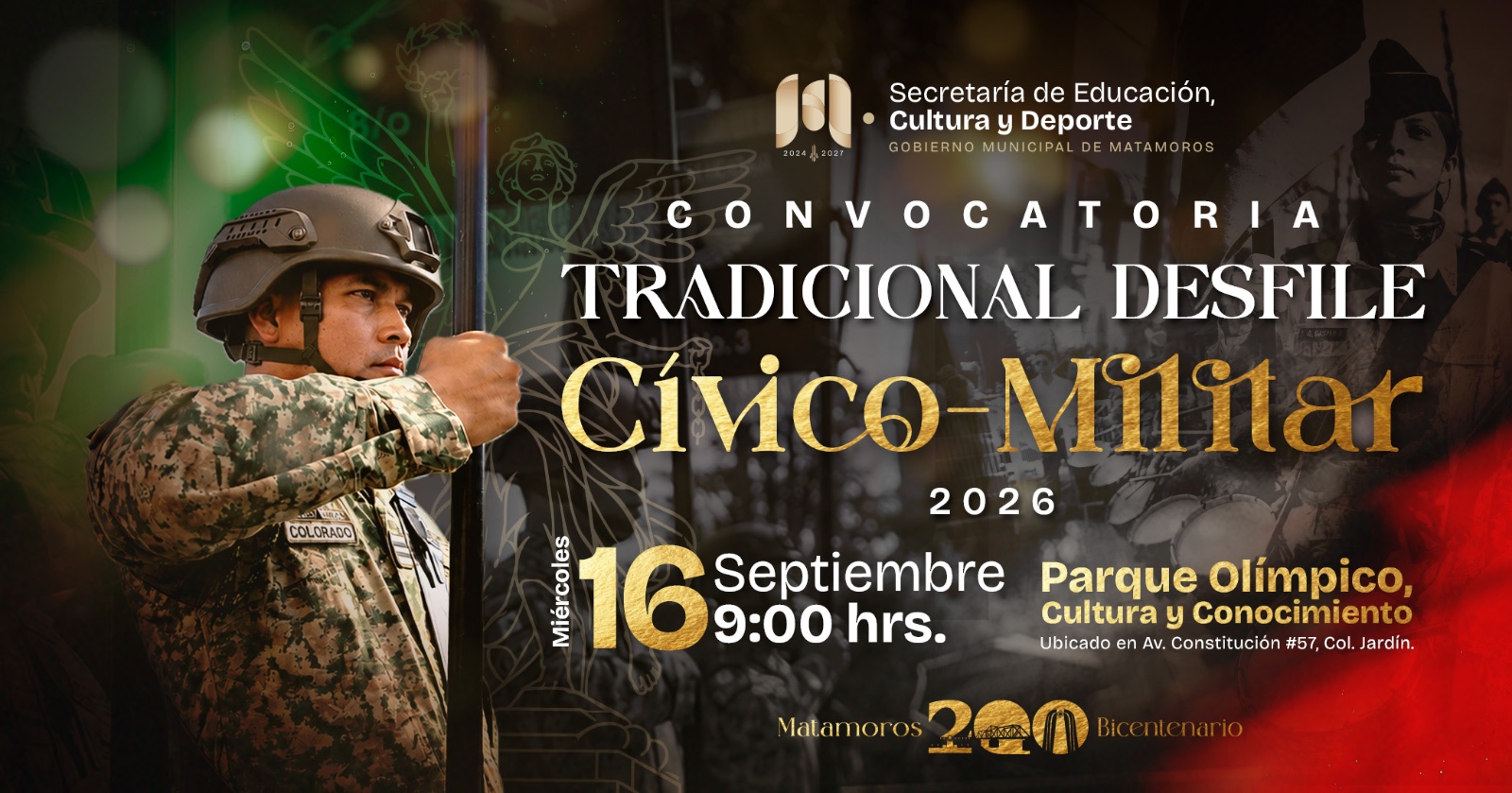 Convocatoria: Tradicional Desfile Cívico-Militar del 16 de Septiembre