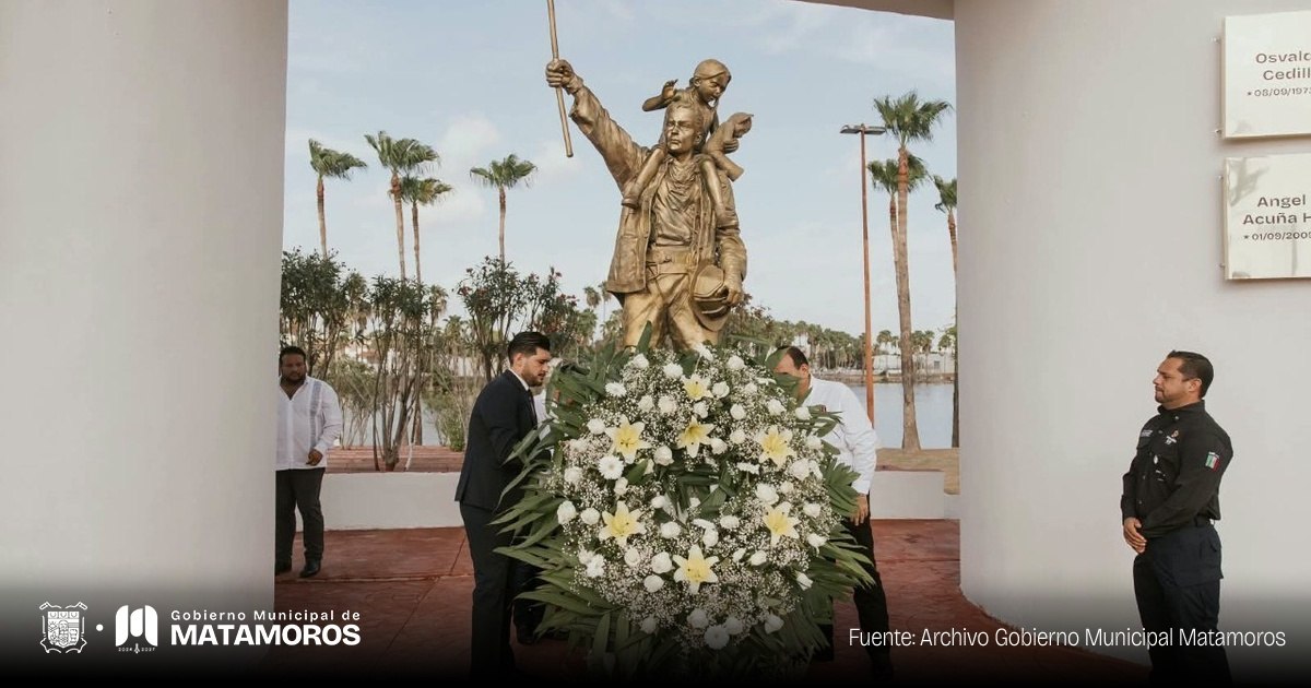 El alcalde Beto Granados inaugura el muro “Héroes de Matamoros” y devela monumento en honor al Heroico Cuerpo de Bomberos-3