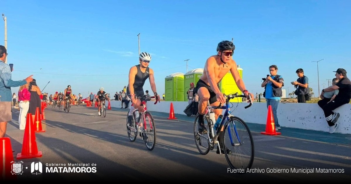 Histórico primer triatlón en Playa Bagdad impulsa el deporte y el turismo en Matamoros